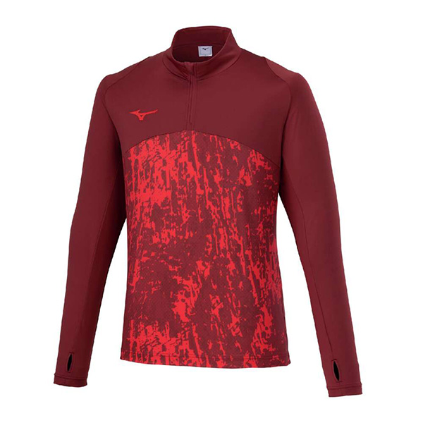 MIZUNO（ミズノ） 裏起毛 ストレッチフリースシャツ ハーフジップ