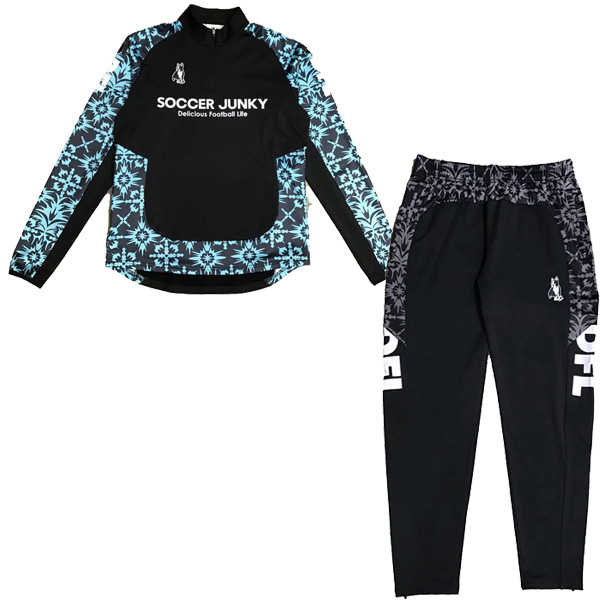 SoccerJunky（サッカージャンキー） 【上下セット】 裏起毛 フルール