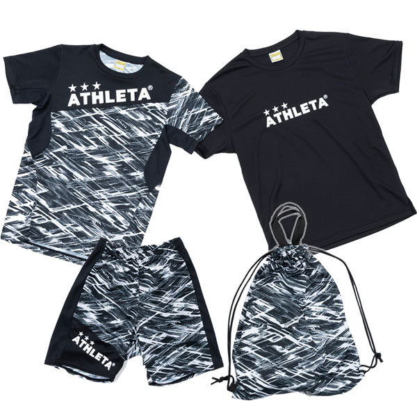 ATHLETA アスレタ　限定Tシャツ 白、黒、ネイビー3色セット ATHLETA（アスレタ） ATHLETA 2025 ジュニア サマーセット TCS-25
