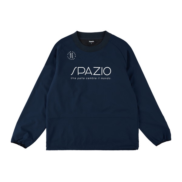 【送料無料】 スパッツィオ Spazio ジュニア Jr リブネック 長袖ピステ 裏地メッシュ TP-0664 サッカー フットサル トレーニングウェア 子供用 | Spazio | 02
