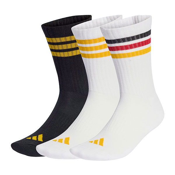 adidas（アディダス） スリーストライプス クッション クルーソックス