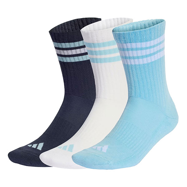 adidas（アディダス） スリーストライプス クッション クルーソックス