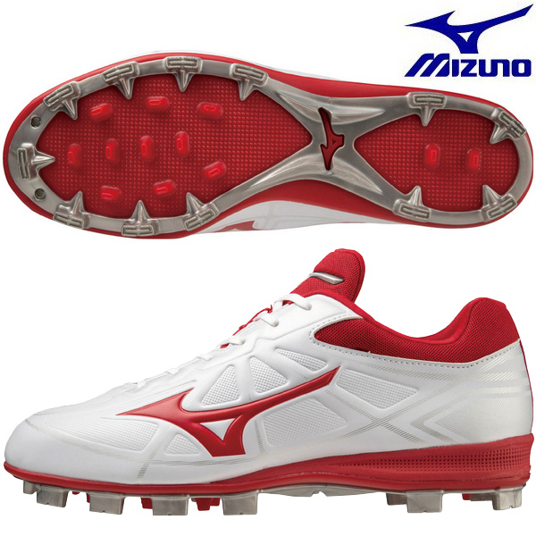 ミズノ MIZUNO 野球 ポイントスパイク 11GP2321-62 ライトレボバディー∞ ホワイト...