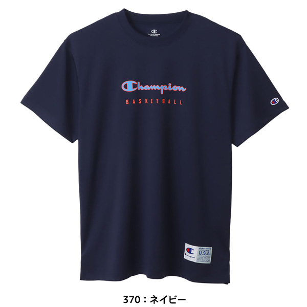 【ネコポス送料無料】Champion チャンピオン バスケットボール Tシャツ ユニセックス バスケ ゲームシャツ 吸汗速乾 部活 練習 トレーニング C3XB350｜futabaathlete｜04