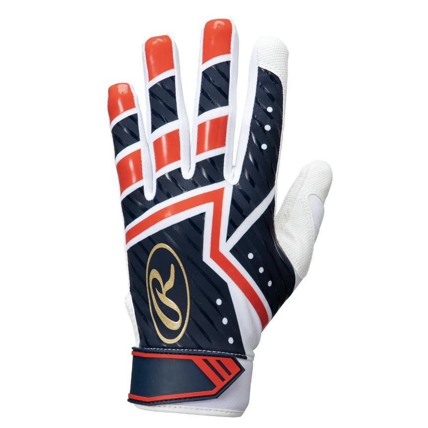 ローリングス Rawlings - EBG22S02 RD クラッシュ ザ ジュニア ジュニア両手用 ストーン ハイパーグリップ バッティンググラブ  バッティンググローブ レッド 両手用 手袋 野球 メーカー公式ショップ ジュニア両手用