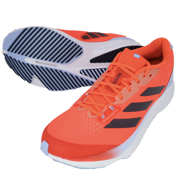 アディダス adidas メンズ ランニングシューズ ADIZEROSLM GX9775 マラソン ジョギング 陸上 レッド