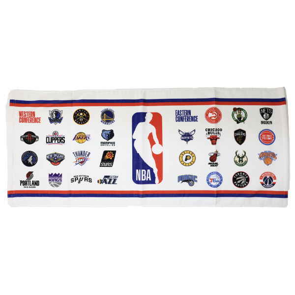 ジャスティス NBA フェイスタオル ALL ホワイト バスケットボール バスケ NBAグッズ タオル スポーツタオル NBA34229｜futabaathlete｜02