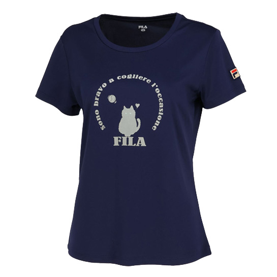 【ネコポス送料無料】フィラ FILA テニスウェア レディース グラフィックTシャツ VL2702 ...