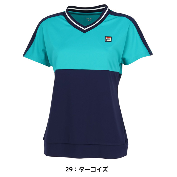 FILA VネックTシャツ 2枚セット　テニスウェア FILA VネックTシャツ 2枚セット テニスウェア 楽天市場】fila v