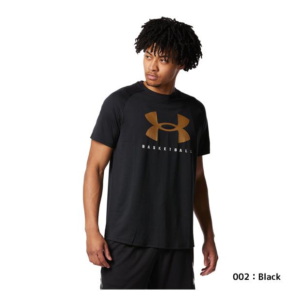 安い割引 アンダーアーマー UNDER ARMOUR メンズ バスケットボール半袖 Tシャツ UA テック ショートスリーブTシャツ ビッグロゴ バスケ  1378325