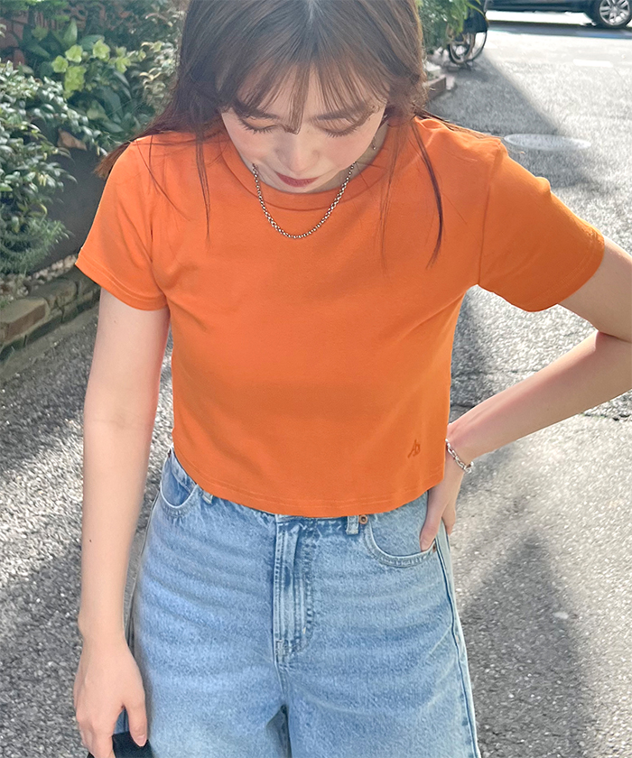 Futier Land（フューティアランド） Tシャツ トップス 半袖 ロゴ 刺繍