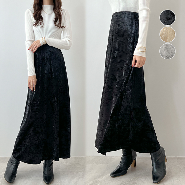 aere ベロアスカート ロング マキシ ベルベット　38 新品 aere ベロアスカート ロング マキシ ベルベット 38 新品 楽天市場