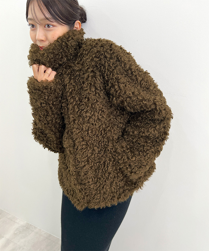 For Dear D レリット　 ベージュのもこもこシープファー Futier Land（フューティアランド） LINEクーポン利用で8900円