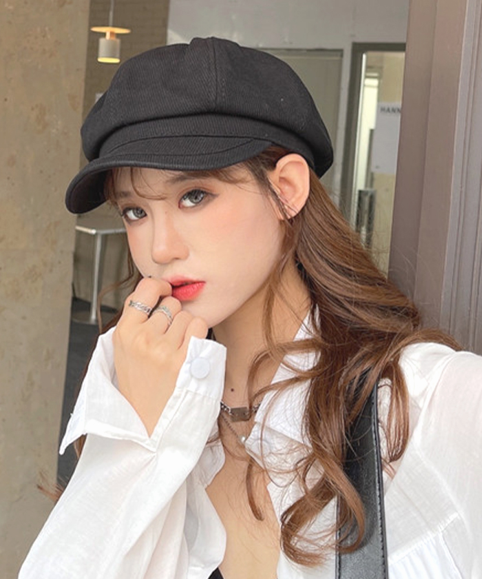 帽子  キャスケット カジュアル シンプル 韓国 ファッション/ コーデュロイキャスケット｜futier-land｜02