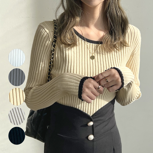 フォクシー　アラニアニットトップ　長袖ニット　リブ　38 フォクシー アラニアニットトップ 長袖ニット リブ 38 フォクシー