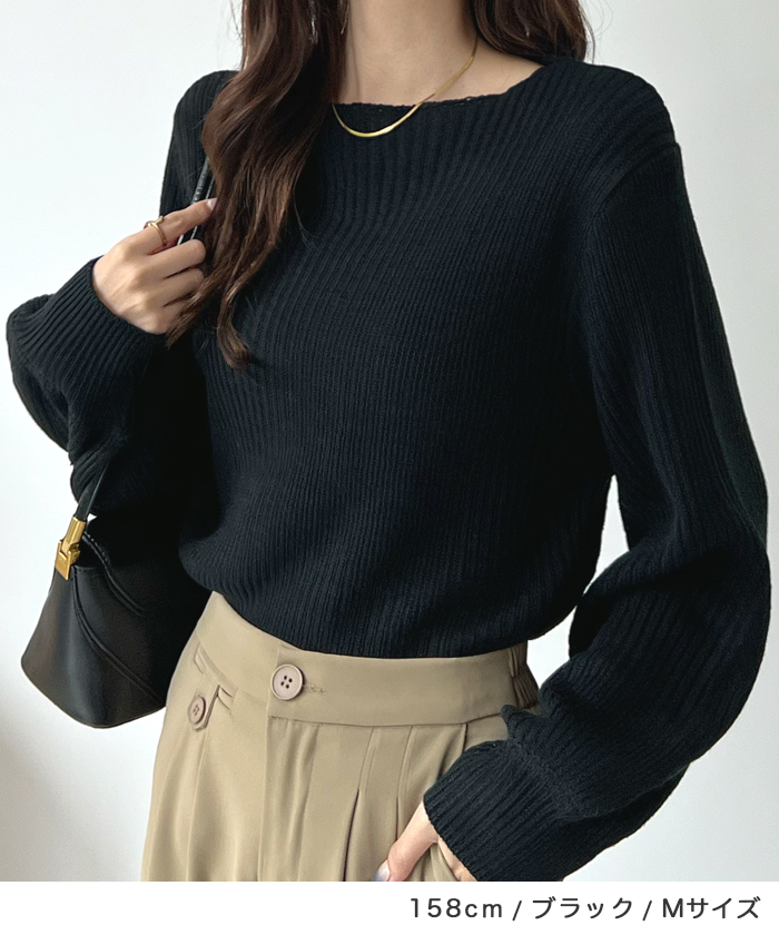 02175 エンフォルド　バルーンスリーブ　長袖　ニット 02175 エンフォルド バルーンスリーブ 長袖 ニット