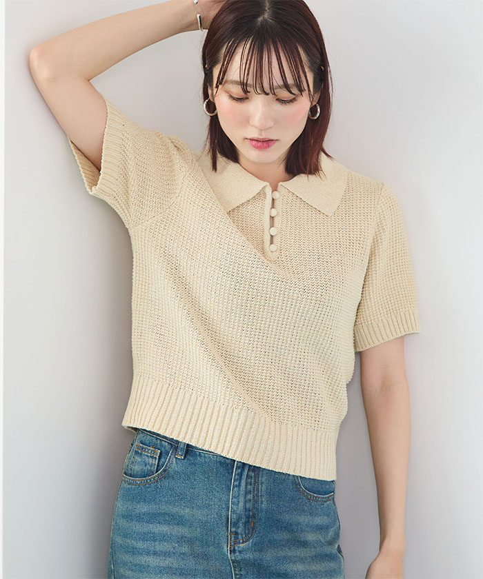 Futier Land（フューティアランド） Tシャツ 半袖 サマーニット ニット
