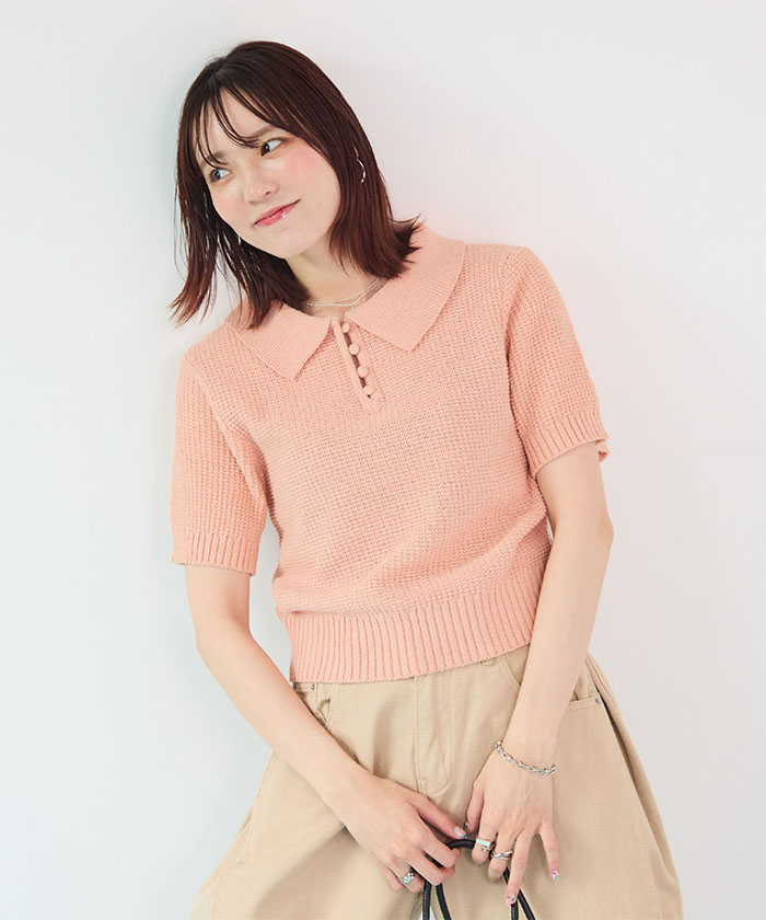Futier Land（フューティアランド） Tシャツ 半袖 サマーニット ニット