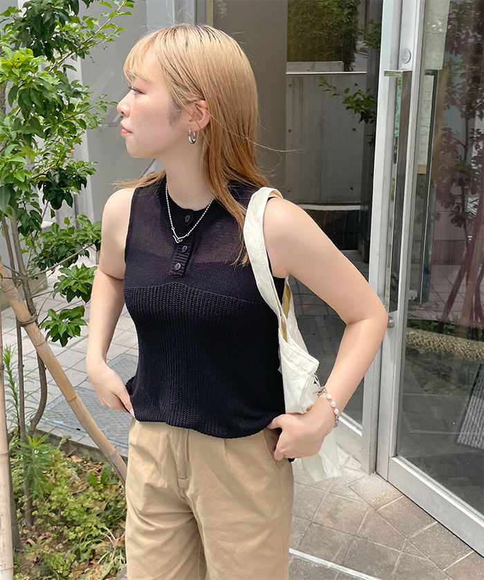 Futier Land（フューティアランド） タンクトップ ノースリーブ サマー