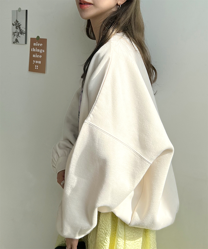 Futier Land スウェット 刺繍 トレーナー トップス 防寒