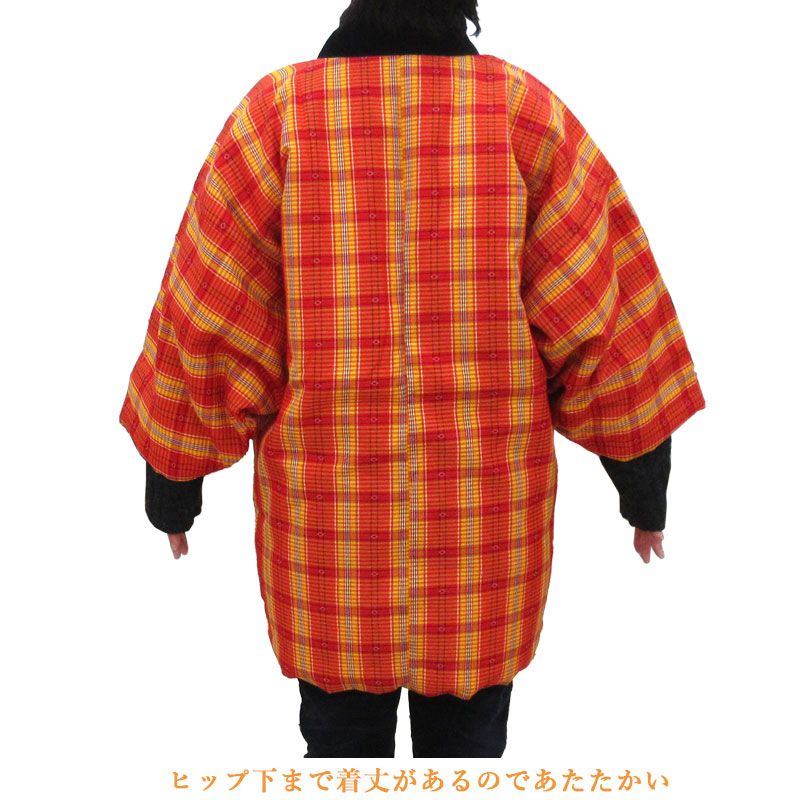 久留米織り半纏モデル着用
