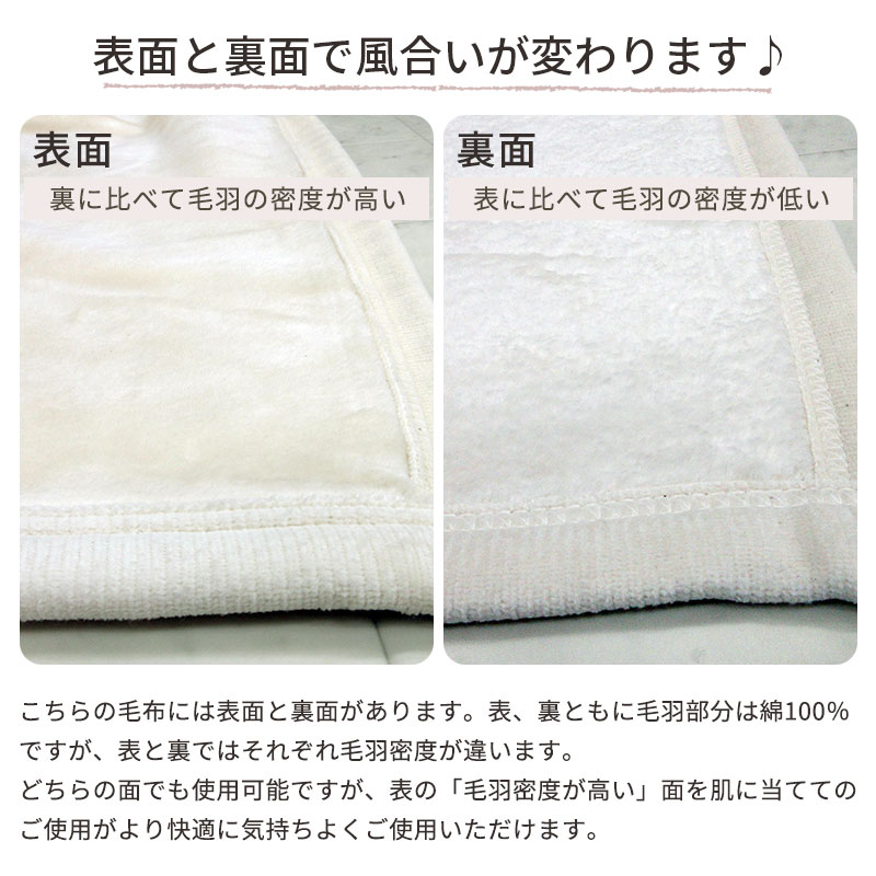 オーガニックコットン使用 綿毛布 シングル 140×200cm 綿100％ マイヤー毛布 日本製 泉大津 オーガニックコットン 洗える コットンブランケット｜futon-de-happy｜10