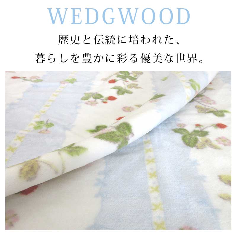西川 ウェッジウッド 綿毛布 シングル WEDGWOOD 140×200cm 綿100