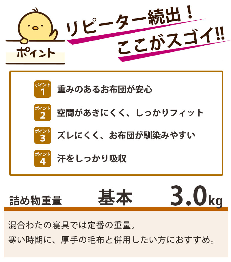 綿わた掛け-重量