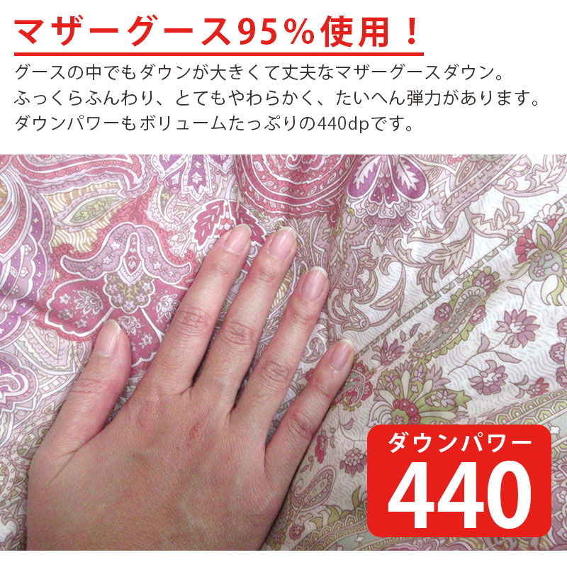 羽毛布団 ポーランド マザーグース95％ シングル 1.2kg プレミアム