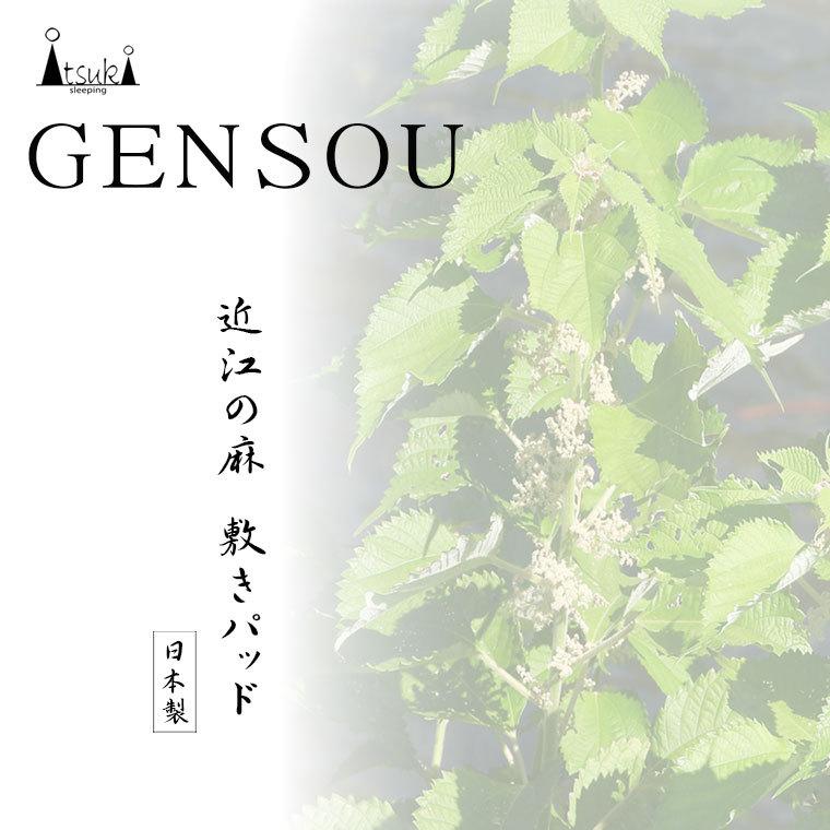 GENSOU-S】近江ちぢみ 増量タイプ 500g 敷きパッド シングル 100×205