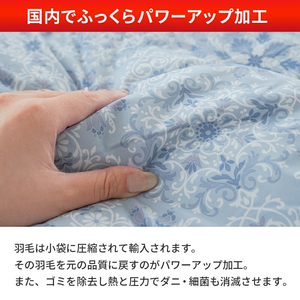 羽毛肌掛け布団 2枚セット シングル シングルロング ダウンケット 日本