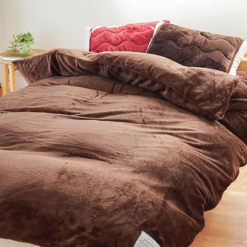 あったか掛け布団カバーシングル2枚組 暖かい 掛け布団カバー シングル フランネル シンプル無地 あったか冬