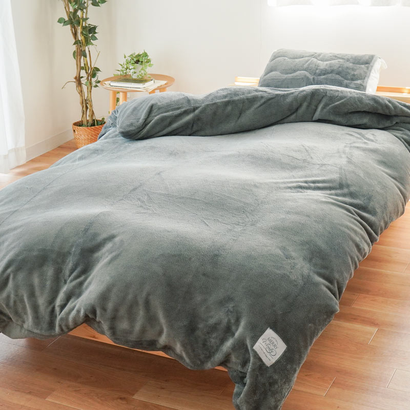 暖かい 掛け布団カバー シングル フランネル シンプル無地 あったか冬