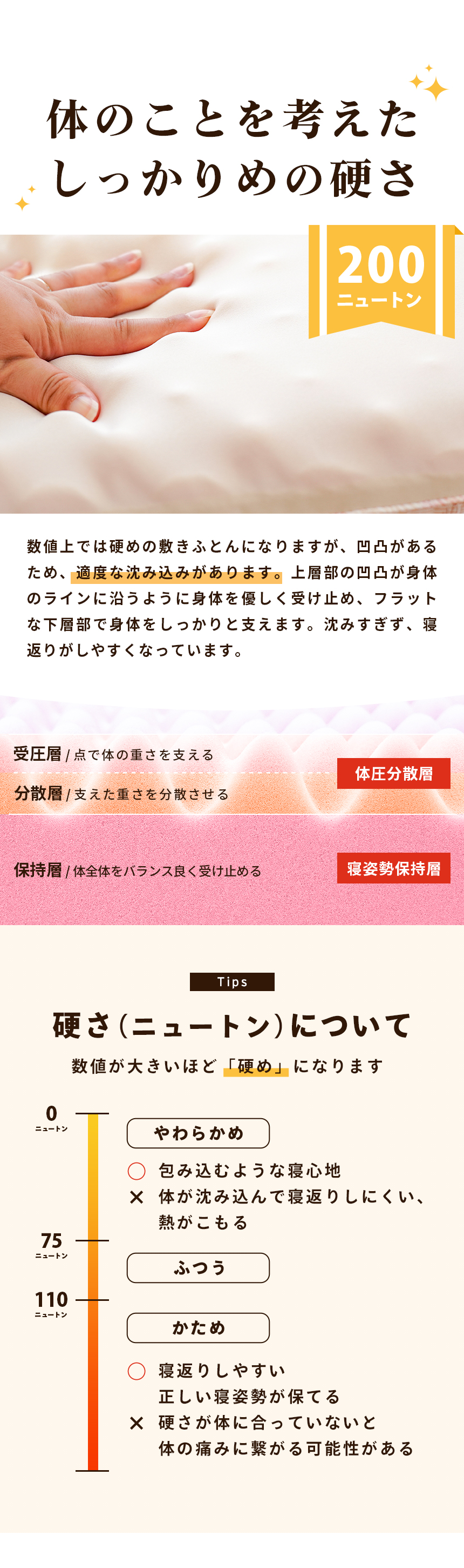 しっかりめの硬さ