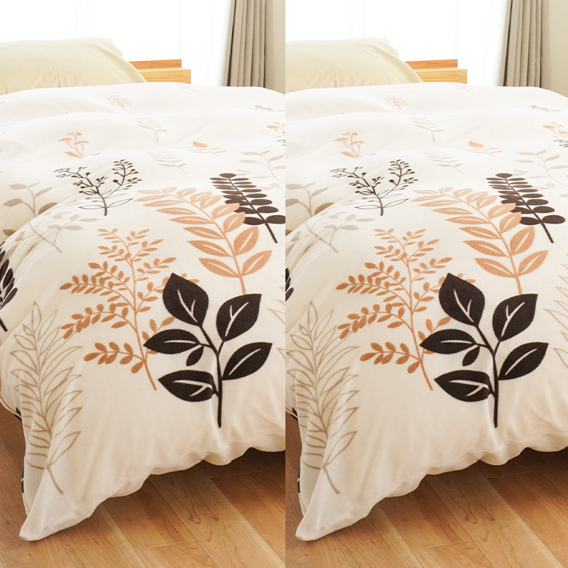 掛け布団カバー シングル 2枚セット 暖かい 冬 マイクロフリース 冬用