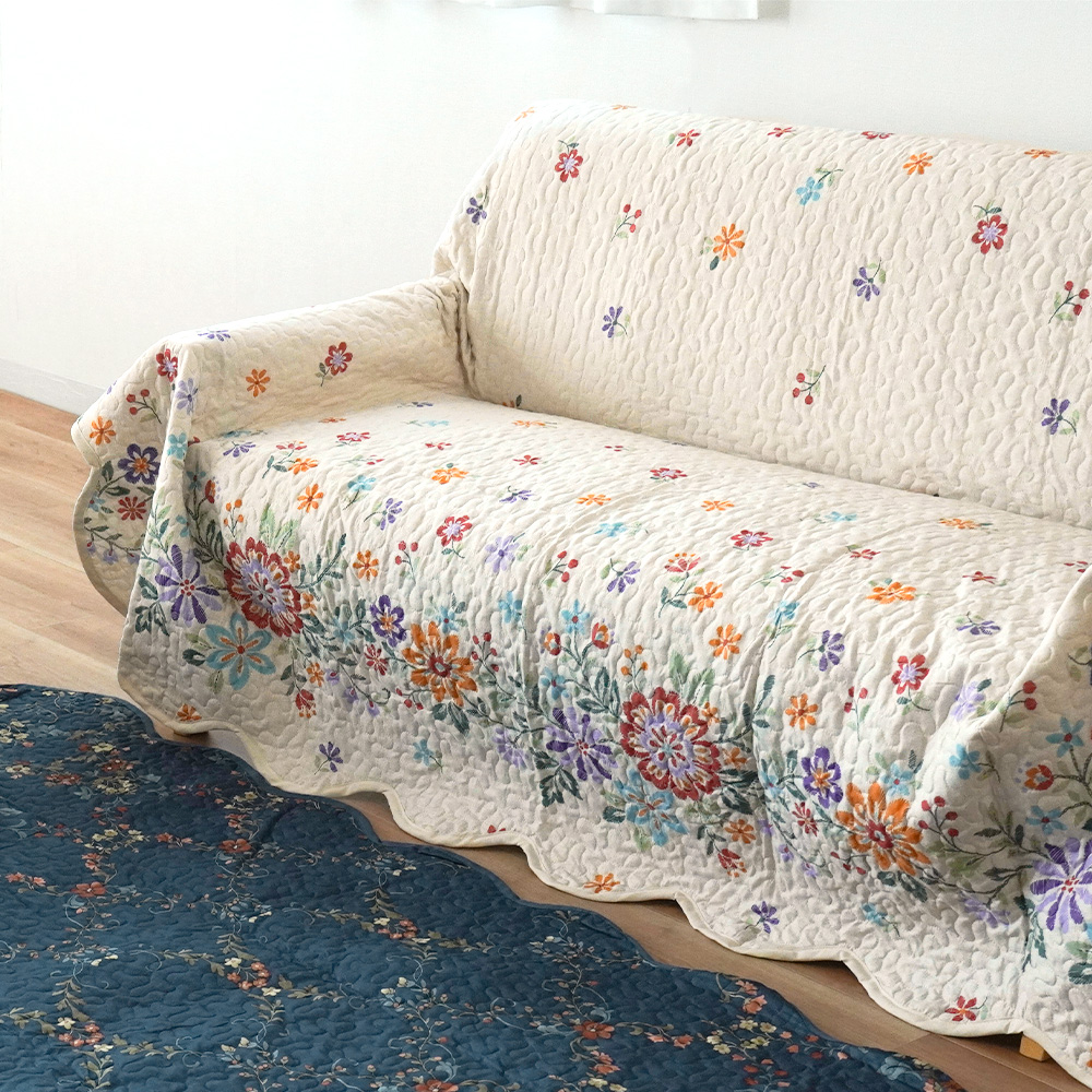 マルチカバー 正方形 190×190cm 洗える ソファーカバー キルト ベッドカバー ラグカバー カーペットカバー こたつカバー |  | 04