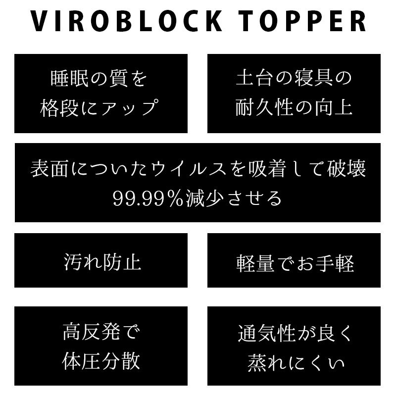 マニフレックス・ハイキュ ヴィロブロック マットレストッパー