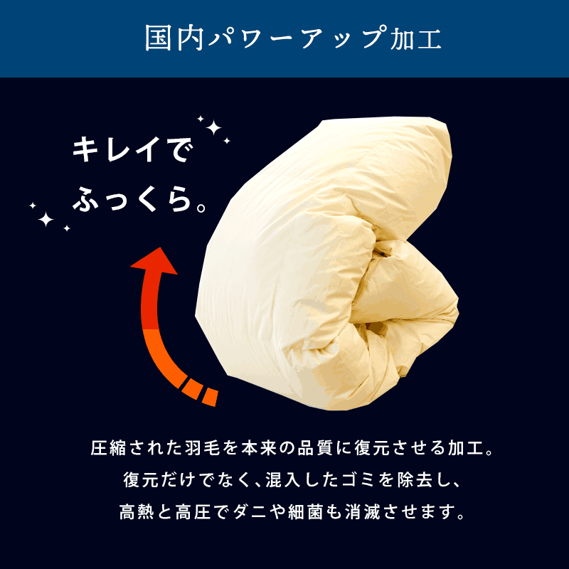 羽毛布団 シングル 冬用 日本製 ダウン90％ 暖かいふとん 羽毛ふとん