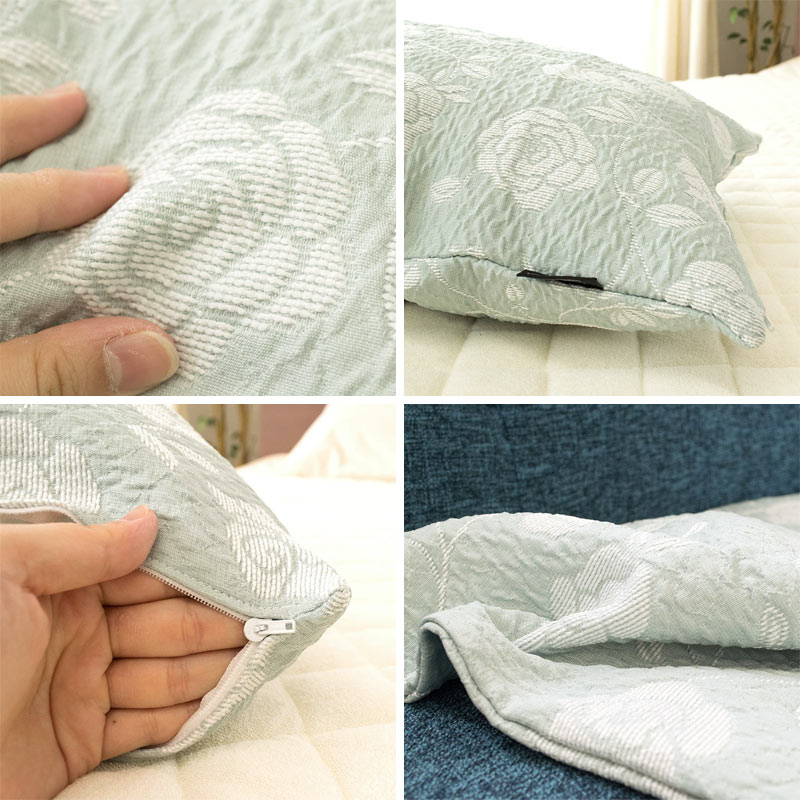 クッションカバー 45×45cm 正方形 スクエア型 厚手 カバー ローズ