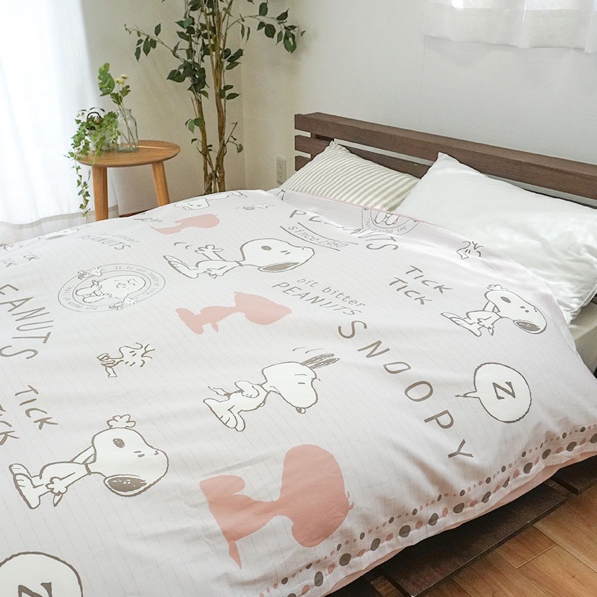 SNOOPY スヌーピー 掛け布団カバー シングル 西川 日本製 綿100