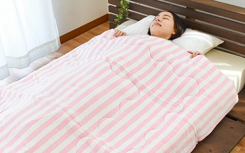 肌掛け布団 シングル ひんやり接触冷感 シンカーパイル リバーシブル
