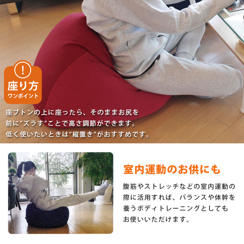 MOGU モグ ビーズクッション 三角フィット座ブトン 本体＋専用