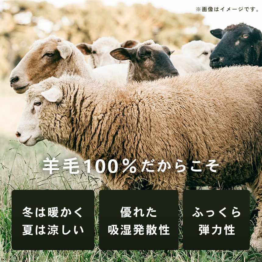 羊毛100％だからこそ