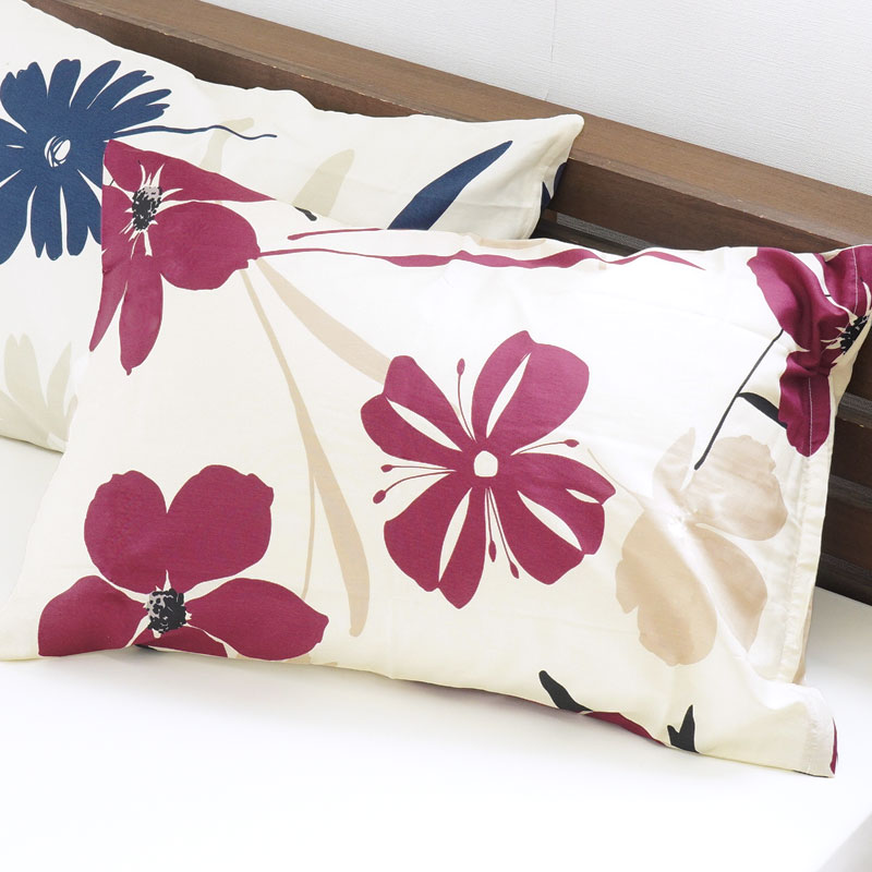 枕カバー 43×63cm Westy 日本製 綿100% 花柄 ピローケース フィガロ 