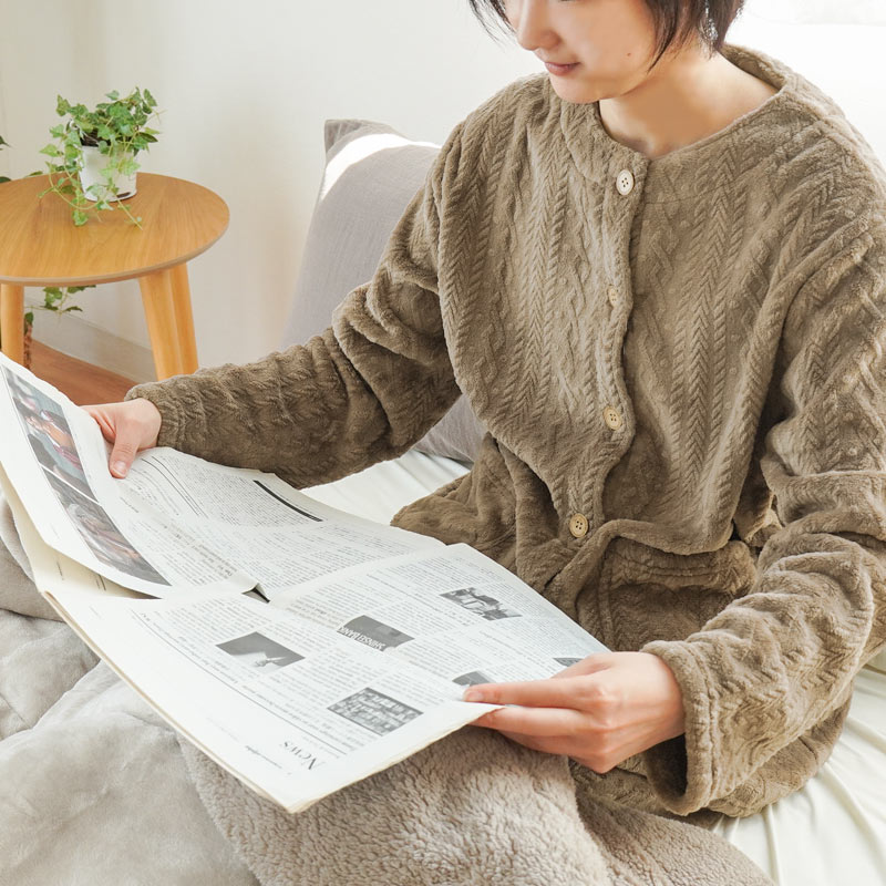 パジャマ レディース 冬 ふわふわ マイクロフランネル 長袖 長ズボン