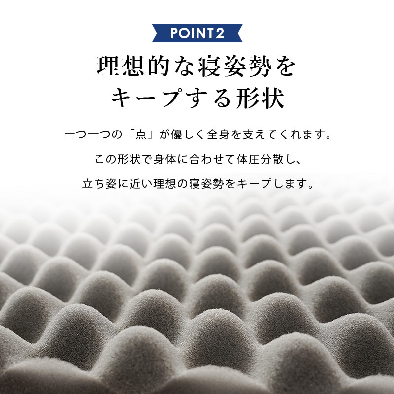 高反発マットレス シングル 日本製 三つ折り 折りたたみ 体圧分散 全面