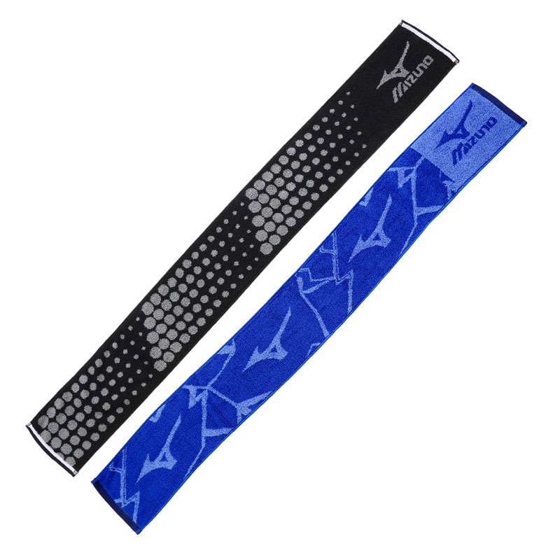 MIZUNO - MIZUNO フード付きタオル ブルー 60×120cm C2JY2120の