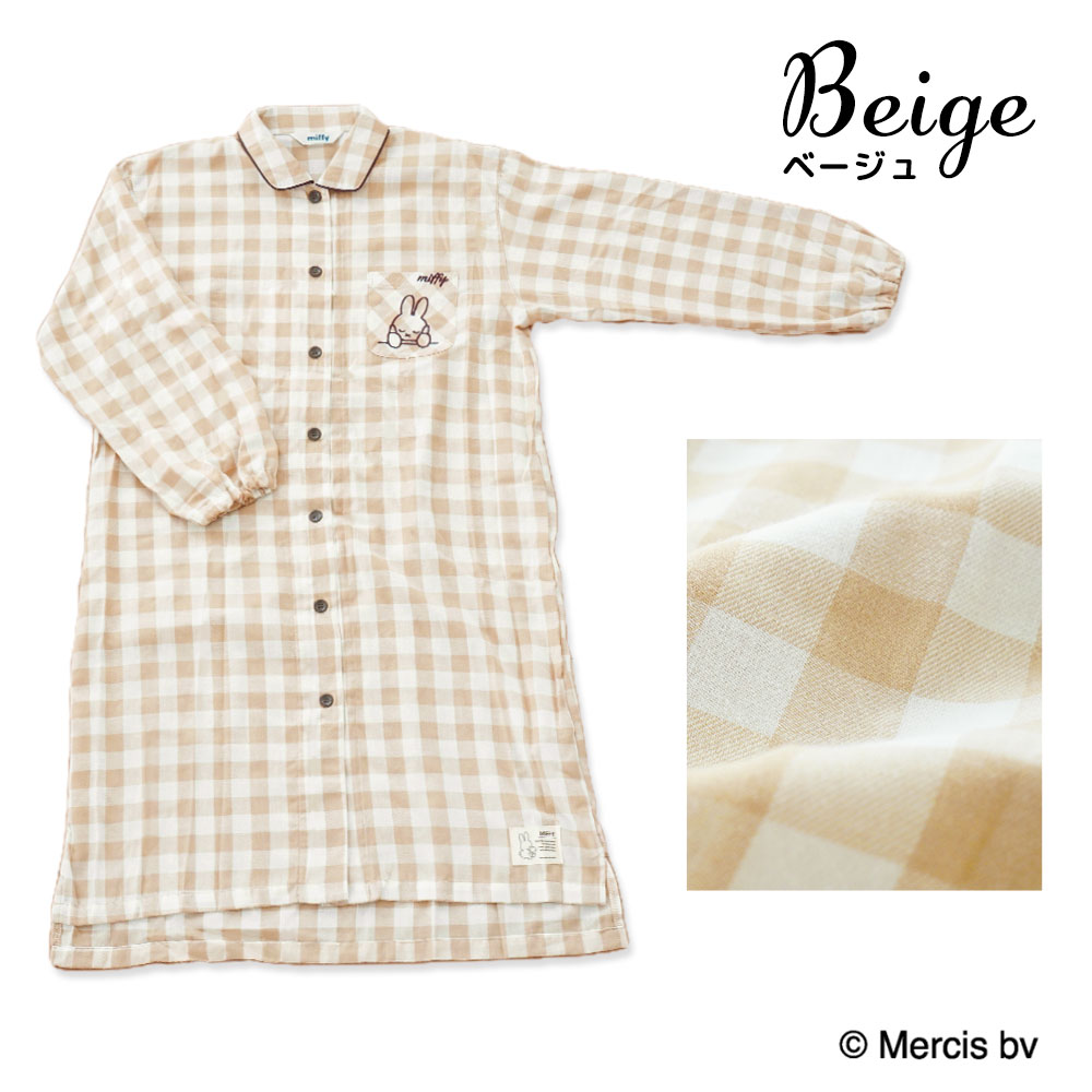 Miffy（ミッフィー） パジャマ ワンピース レディース ビエラ微起毛 春