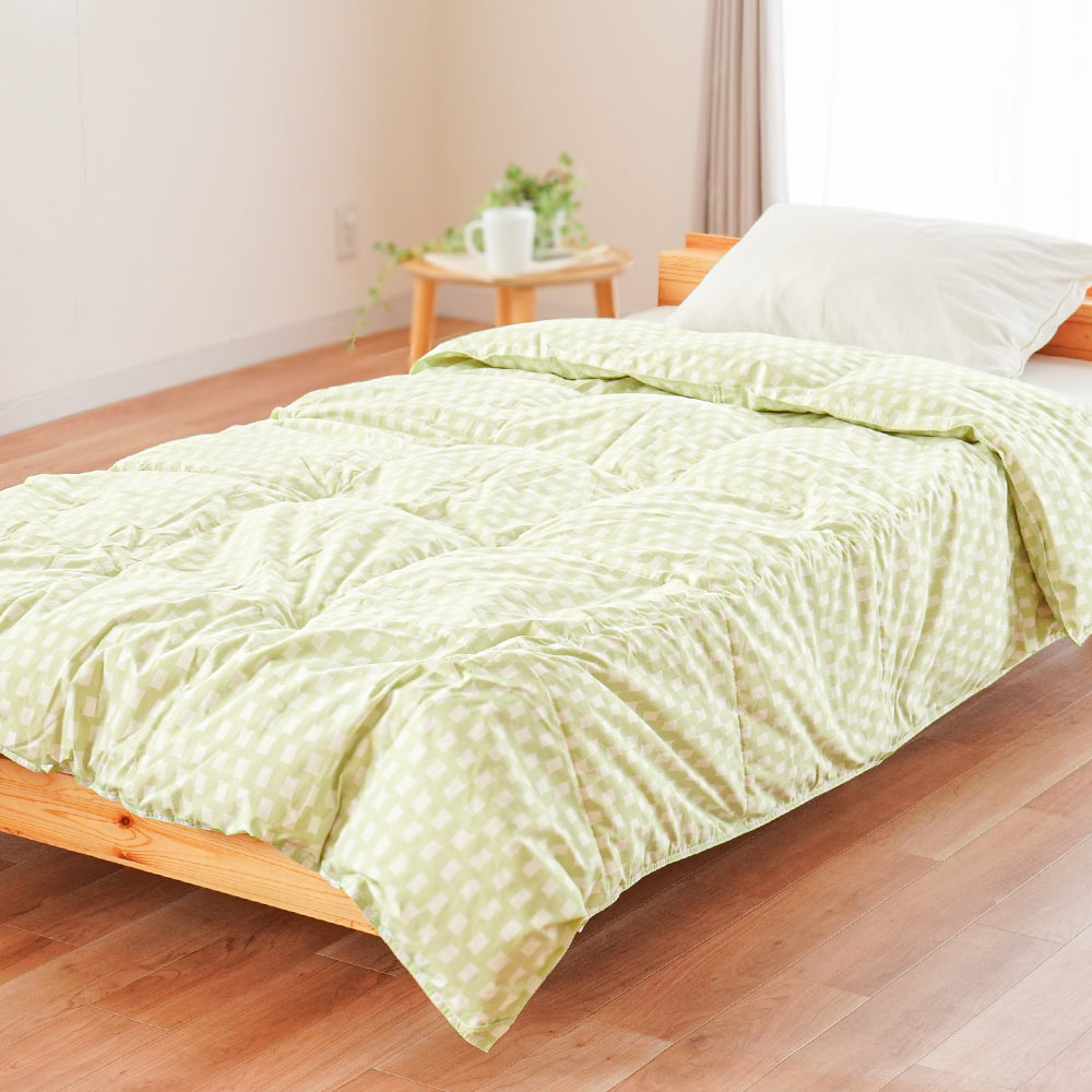 【新品未使用】マイダウン 掛け布団 MD25-05 150x210cm 羽毛肌掛け布団 シングル シングルロング リサイクルダウン80％ 0.25kg
