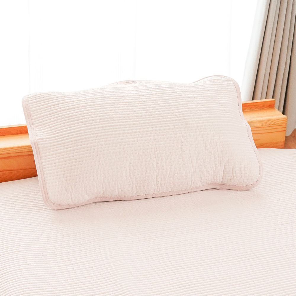 枕パッド 43×63cm 綿100％ ぽこぽこ水洗い生地 枕カバー 洗える ピロー